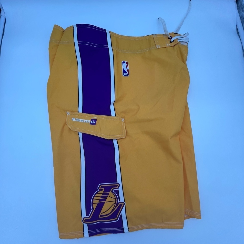 Quiksilver Yellow Board Shorts - Picture 3 of 4